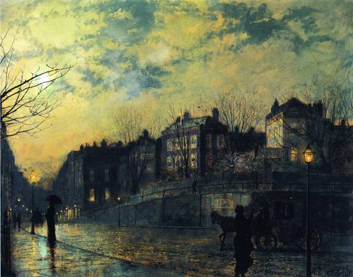 Обо всем - John Atkinson Grimshaw - лирика городских пейзажей Викторианской эпохи